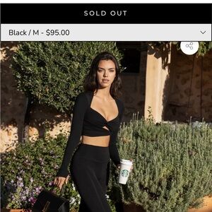 Wiskii long sleeve crop top